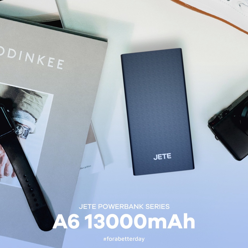 Powerbank 13000 0MaH QC 3.0 with PD - JETE A6 - Garansi Resmi  25 Bulan