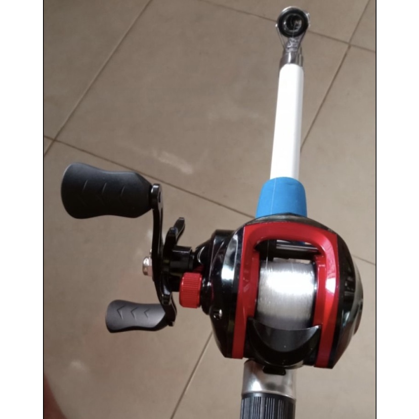 MURAH REEL BAITCASTING BC HANDLE KANAN/KIRI DRAG 10 KG KUAT RATIO 7.2:1 MERAH BIRU READY STOK