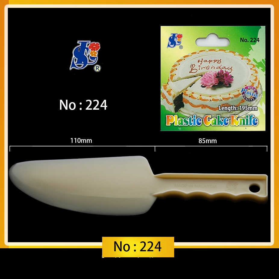 SinLian High Quality Sin Lian Plastic Plastic Knife Cake Pisau Plastik Kue 140 145 195 205 218 224