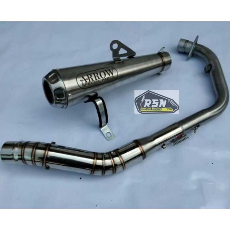 Knalpot Arrow Stainless Nmax Aerox 155 VARIO SCOOPY XRIDE MIO BEAD VIXION