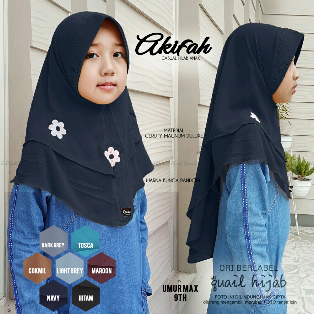 AKIFAH QUAIL | HIJAB INSTAN QUAIL - ORIGINAL QUAIL HIJAB