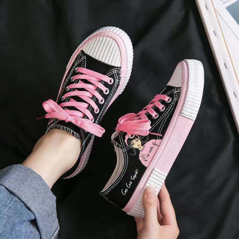 Sepatu Sneakers Wanita So cute Gogo Squid Kanvas-2