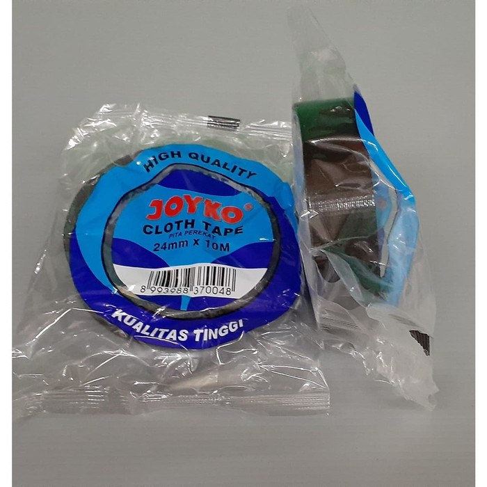 

LAKBAN KAIN JOYKO HITAM BLUE LABEL 1inch X 10m | PLAKBAN | DUCT TAPE