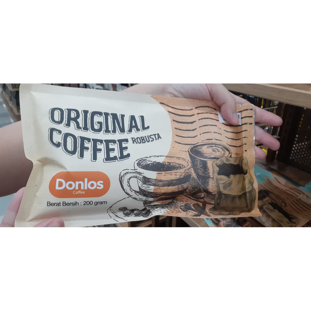 KOPI BALI DONLOS ORIGINAL/HOUSEBLEND ARABIKA ROBUSTA 200GR