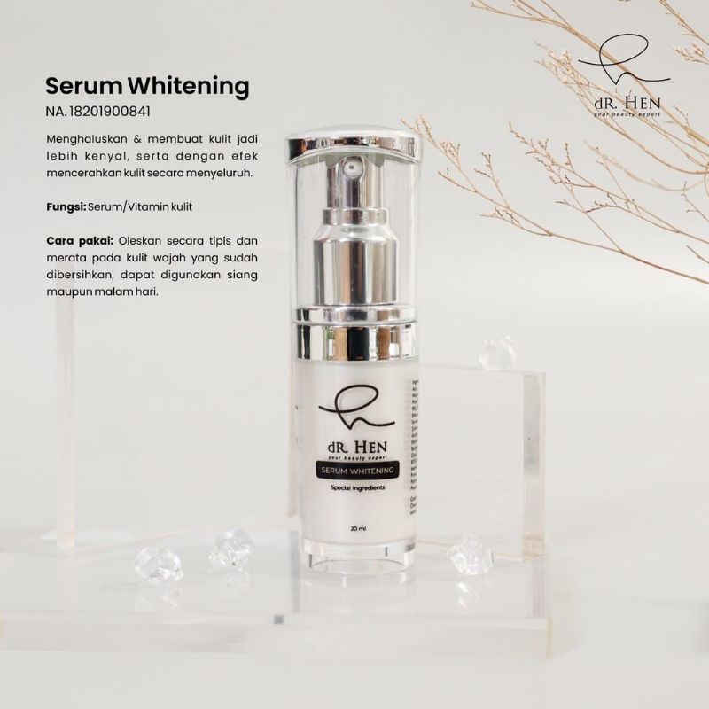 Dr Hen Skincare Serum Whitening Glowing Dr Richard Lee ( By Athena Group)