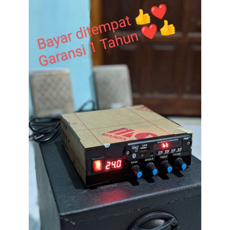 Amplifier mini daya listrik dan aki