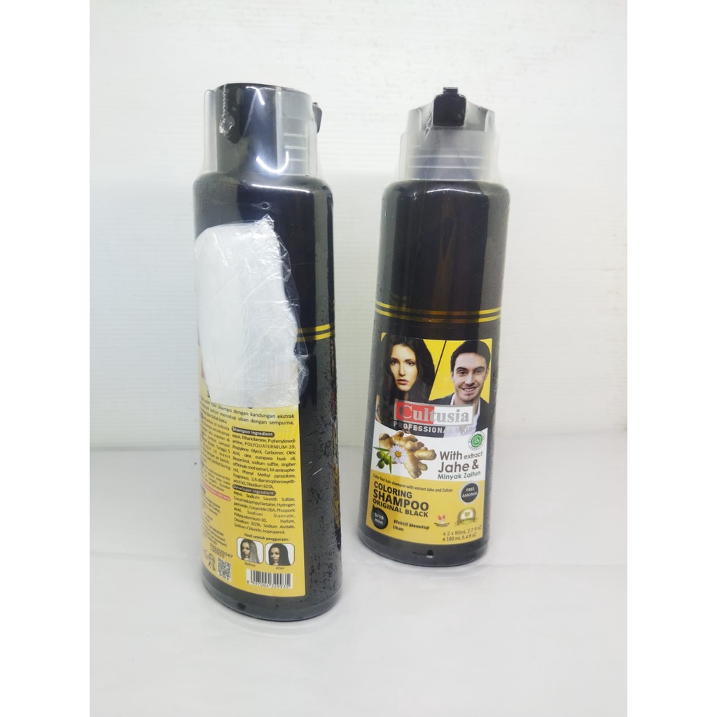Cultusia Shampoo Original Black Hair BPOM 160ml Bisa COD