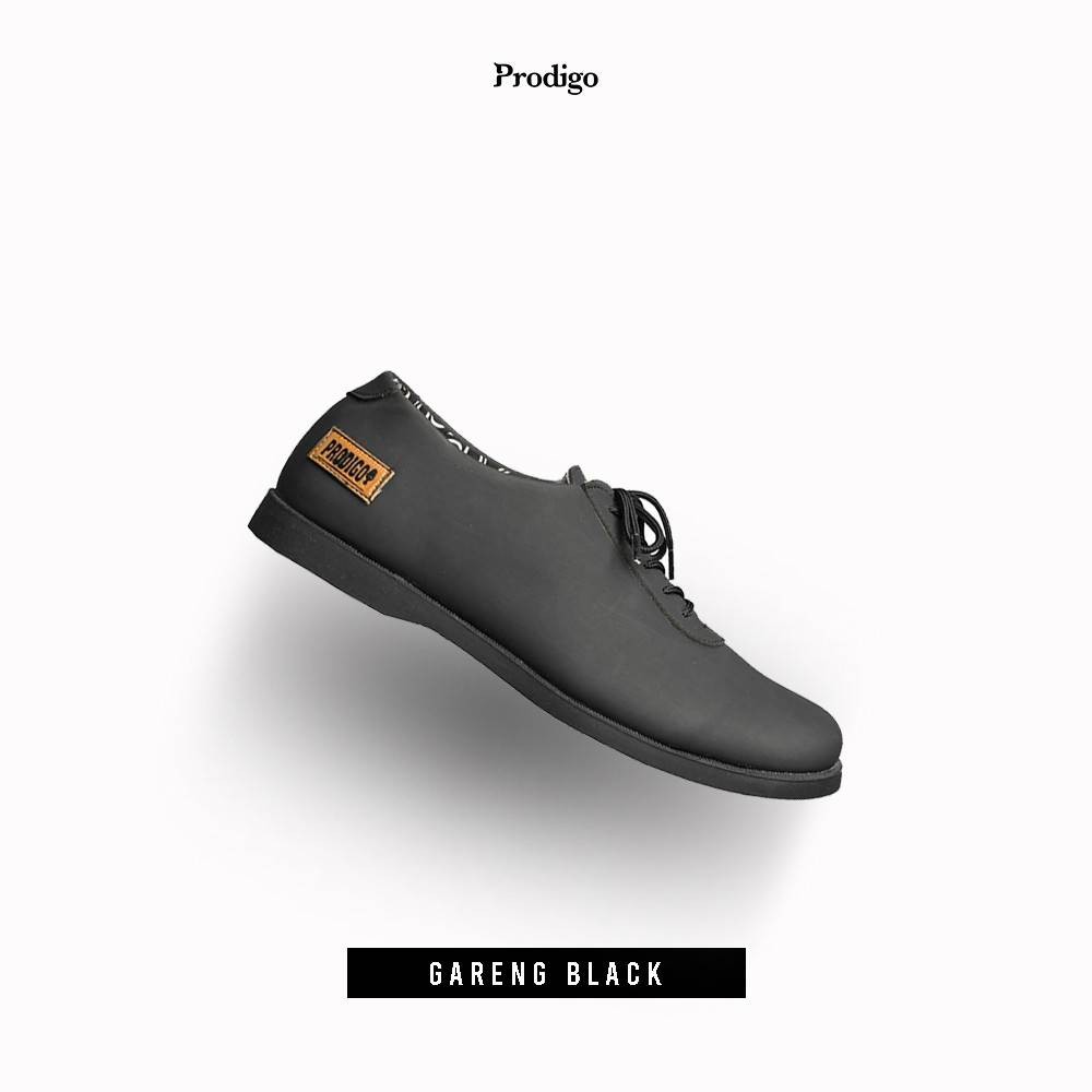 Sepatu Formal Pria Casual Pantofel Kerja GARENG BLACK | PRODIGO FOOTWEAR
