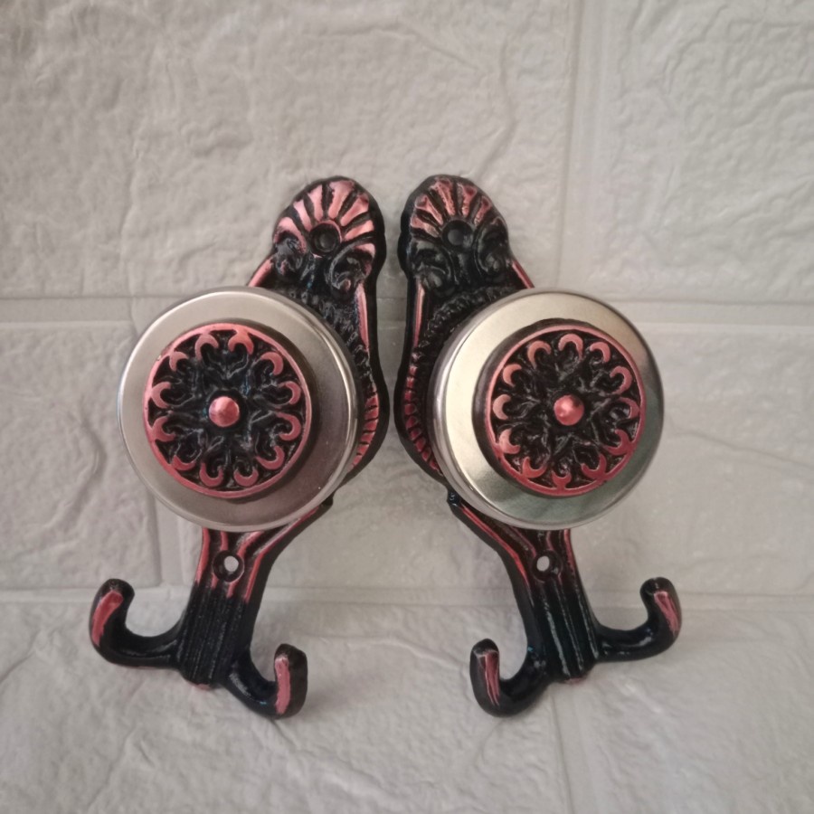 HOOK/CANTOLAN TALI GORDEN HITAM MOTIF UKIR