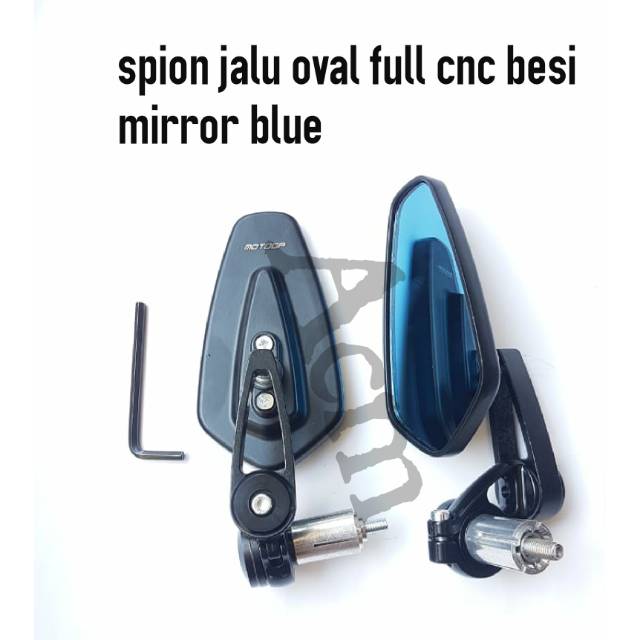 Spion jalu end bar bulat & oval cnc Beat scoopy vario Mio soul xeon Nmax Aerox Pcx Adv dll universal-3
