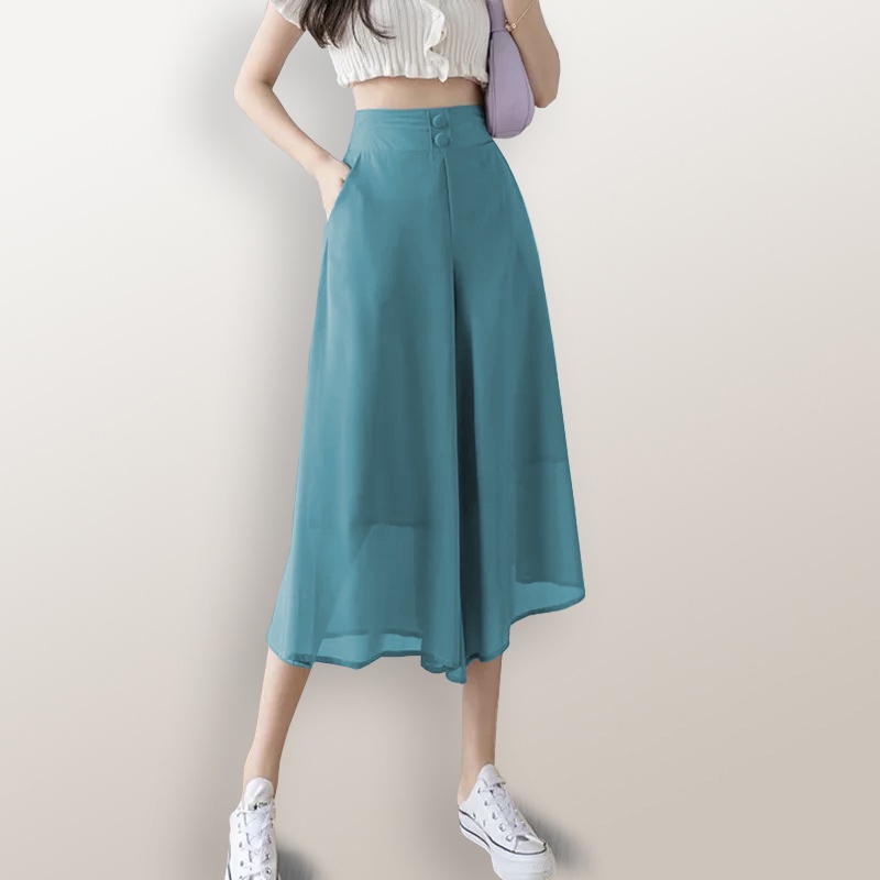 Celana Sifon Casual wanita gaya korea model terbaru - XSHOP Ruth Pants