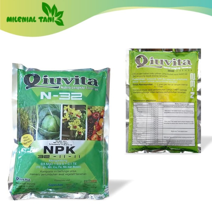 Pupuk Qiuvita N32 500 gram
