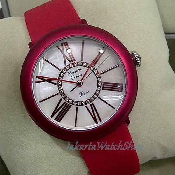 Jam Wanita Alexandre Christie 2560 LD Merah (Original)