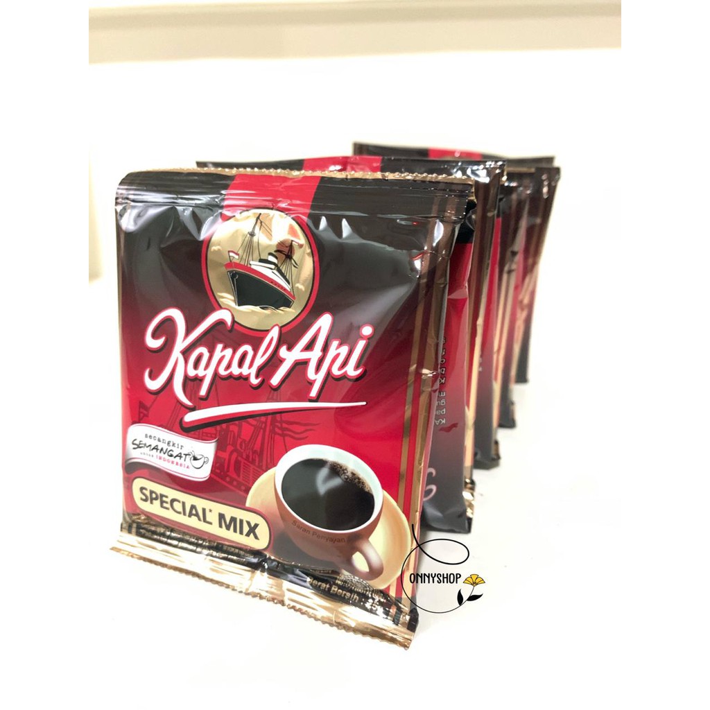 KAPAL API KOPI SPESIAL MIX 25 GRAM ISI 10 SACHET / 1 RENCENG | Shopee