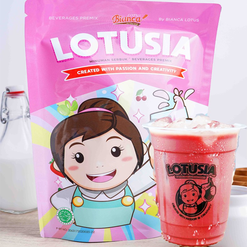 1 kg Lotusia Red Velvet Drink Premix