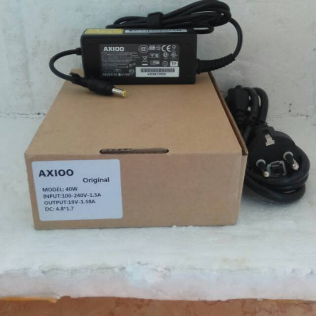 ORIGINAL adaptor charger laptop axioo pico pjm cjm zyrex w217cu 19v-1.58A