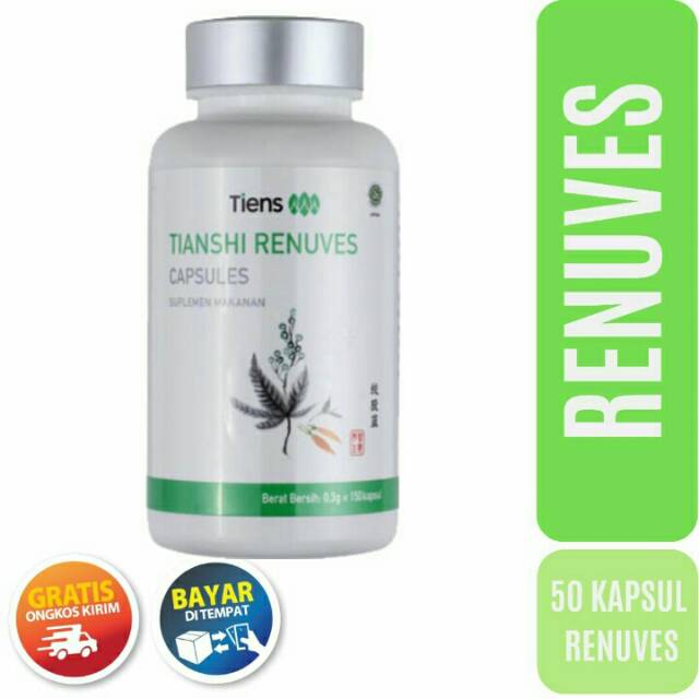 Tiens / Tianshi Renuves Capsules Isi 50 Kapsul 100% Original | Antioksidan