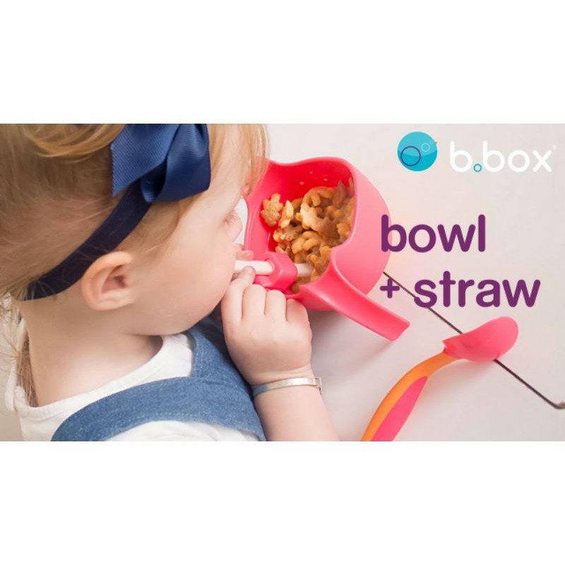 B.BOX BOWL AND STRAW  - BBOX MANGKOK +SEDOTAN - BBOX SNACK HOLDER - BBOX MANGKOK SEREAL