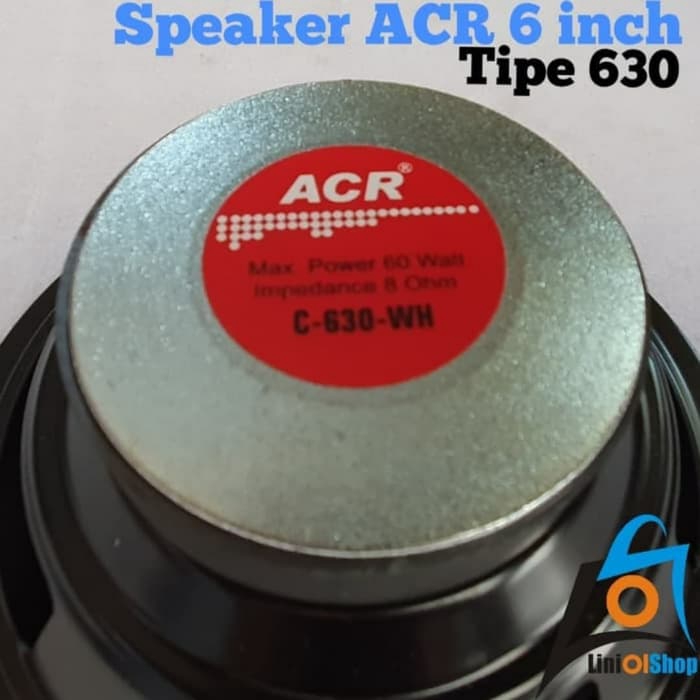 Speaker ACR 6 inch C-630-WH woofer/ speaker 6 inch acr woofer 630 ORIGINAL SINAR BAJA ELECTRIC