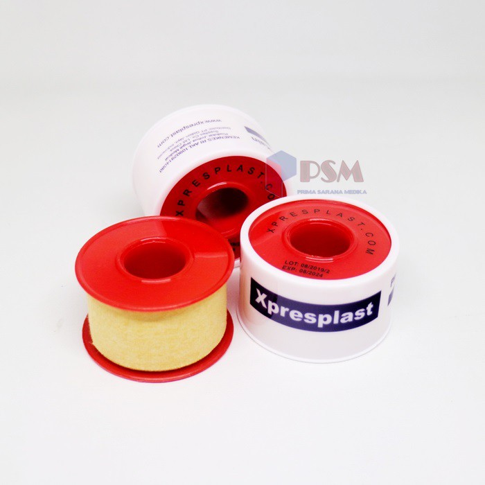 Plester Rol Kain 2,5cm x 4,5m Xpresplast Gidcare / Plester Roll sejenis Isoplast Leukoplast