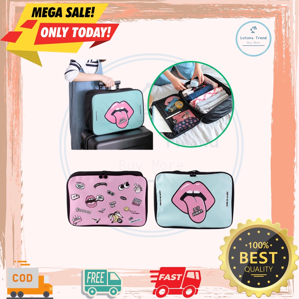 Tas Koper Jinjing Trunk Luggage Travel Organizer Bag kecil tas kosmetik tas travel tas penyimpanan