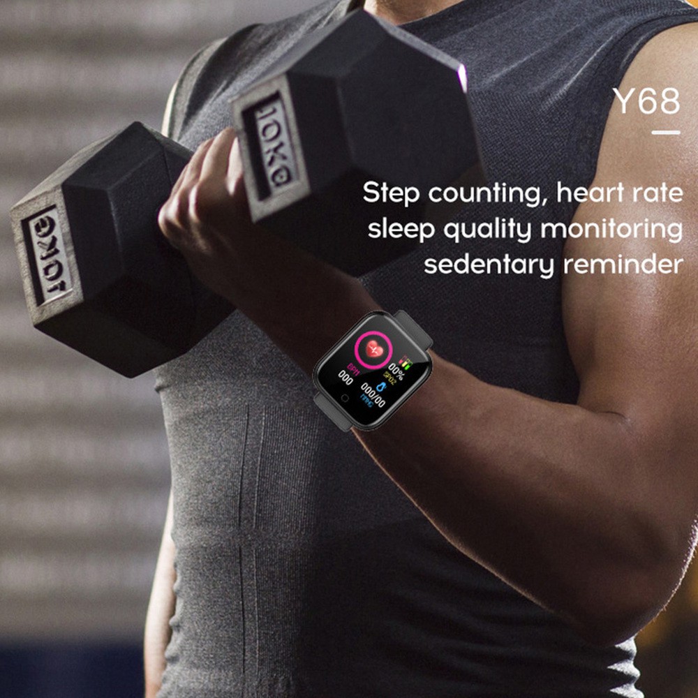 SmartWatch Sport Tahan Bluetooth Smart Watch Pelacak Kebugaran Gelang Pedometer Heart Rate