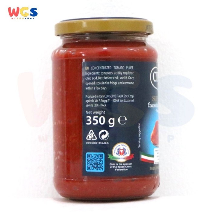 

Siap Kirim Cirio Supercirio Tomato Puree 350 Gr - Tomato Paste