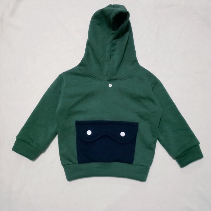 Sweater Hoodie Kacamata Anak Usia 1-4 Tahun Bahan Fleece Cotton Sweater Anak Unisex Sweater Anak Cowo Cewe