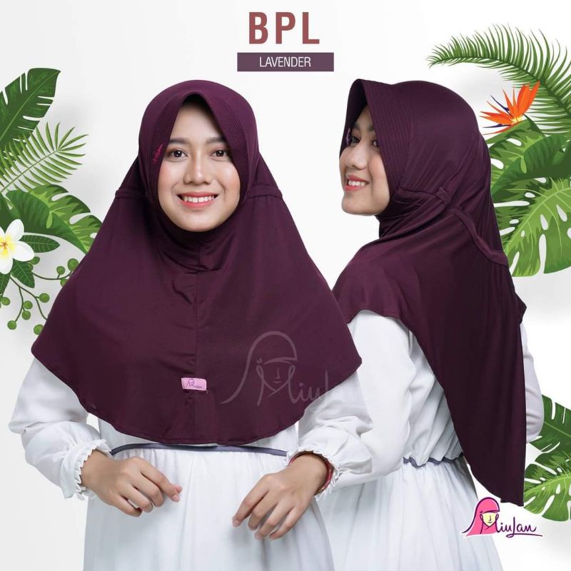 Miluan Hijab Plan Laura Dewasa Kerudung Dewasa Jilbab Instant  Size L XL Plain Laura | {BISA COD}-1