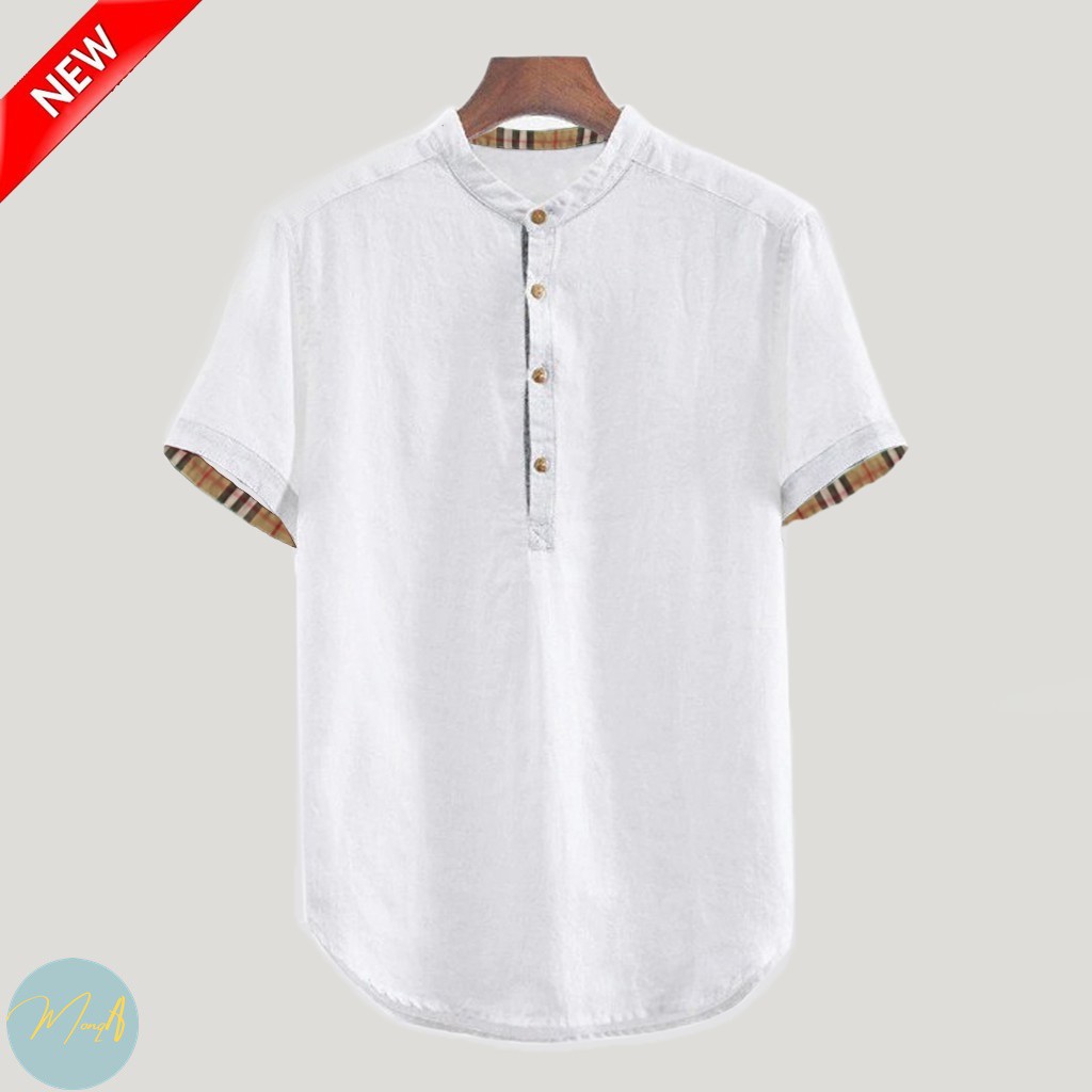 Baju Koko BAJU KOKO PRIA DEWASA LENGAN PENDEK ADA UKURAN SUPER JUMBO BIG SIZE BAHAN ADEM / KOKO TERL