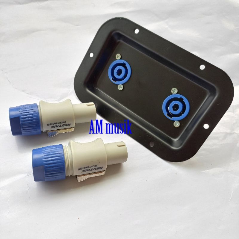 PANEL BOX SPEAKER PLAT BESI PLUS SPIKON SPIKON 4 PIN