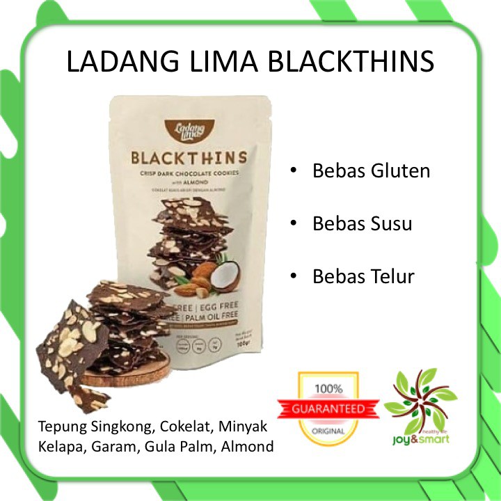 

Joy Smart Healthy Ladang Lima Blackthins Gluten Free Cookies