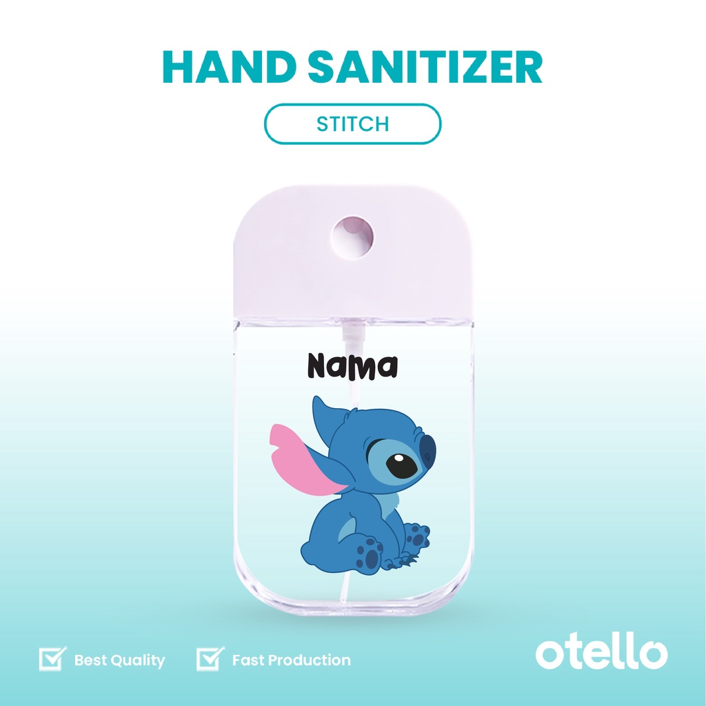 Otello Custom Pocket Hand Sanitizer Stitch Nama Spray Bottle Semprot