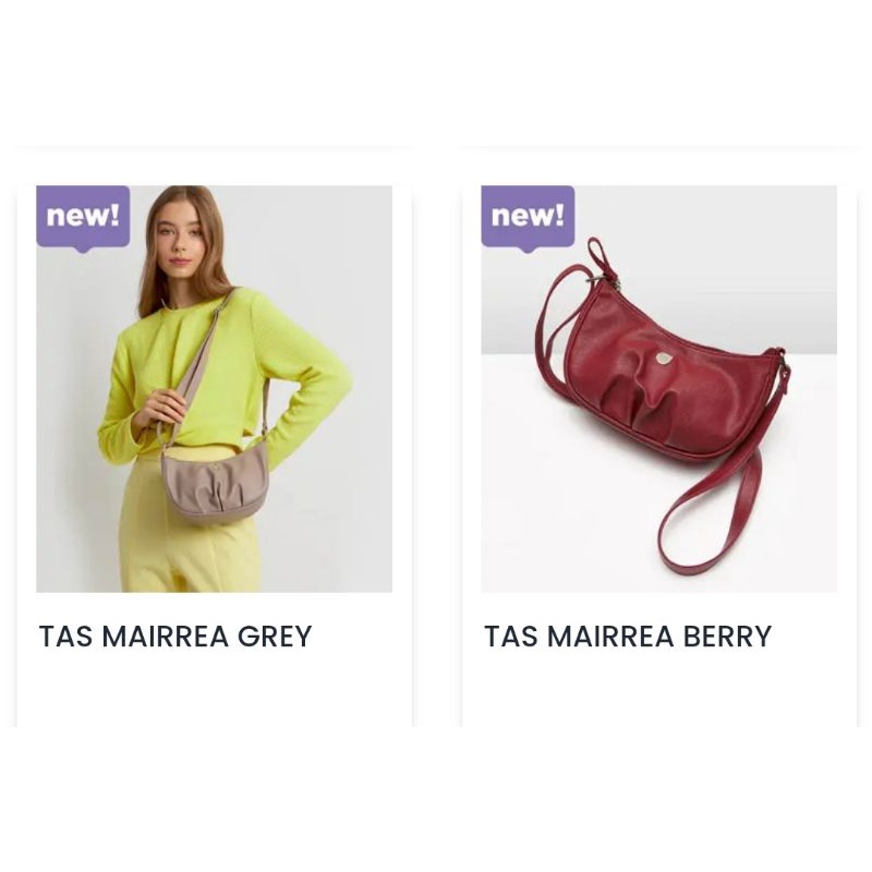 TAS WANITA MAIRREA GREY/BERRY BRUNBRUN PARIS SOPHIE PARIS PROMO