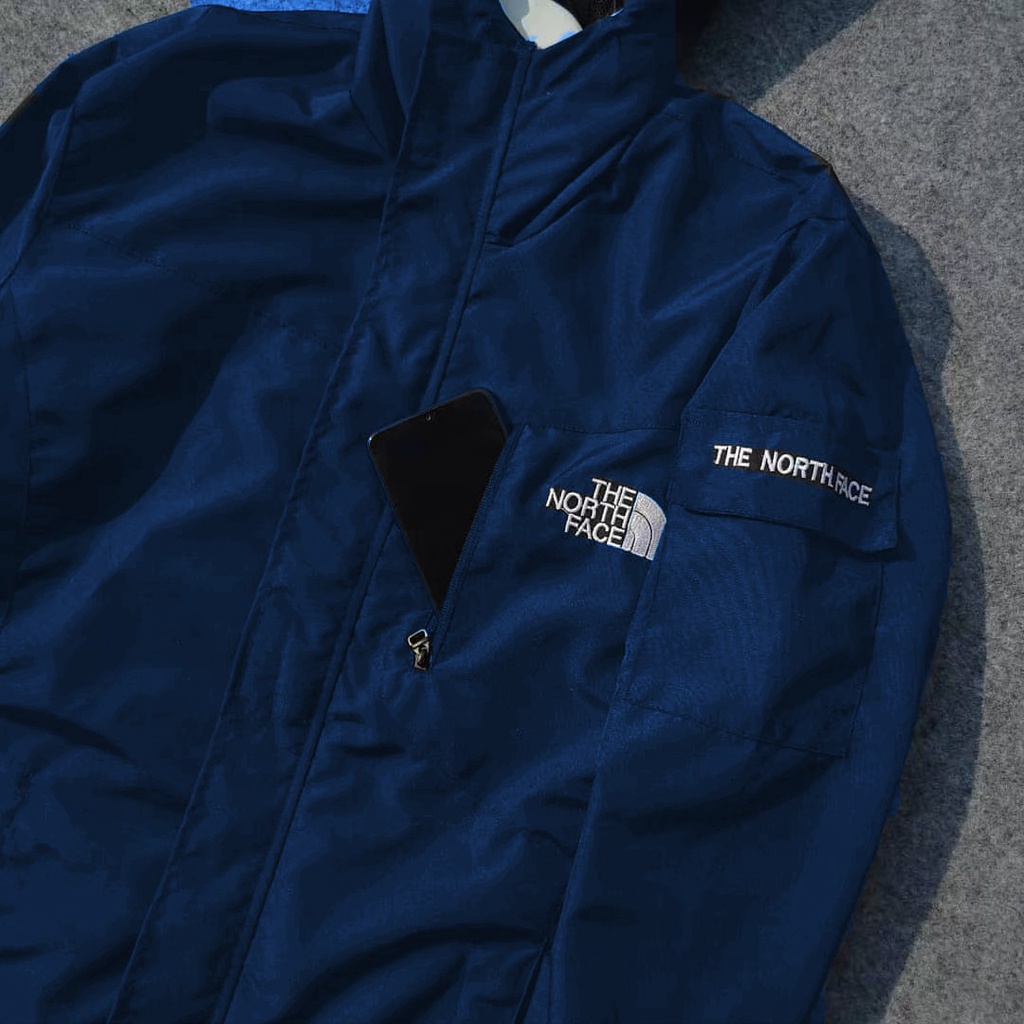 JAKET OUTDOOR POLOS THE NORT FACE BAHAN TASLAN WINDPROOF KUALITAS DISTRO