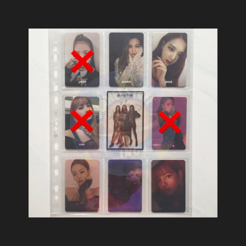 BLACKPINK SQUARE UP PHOTOCARD (Jennie, Rosé, Lisa)