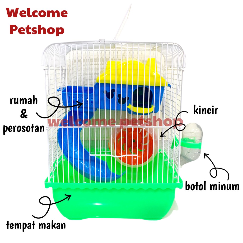 Kandang 12# Hamster / Kandang Hamster / Rumah Hamster