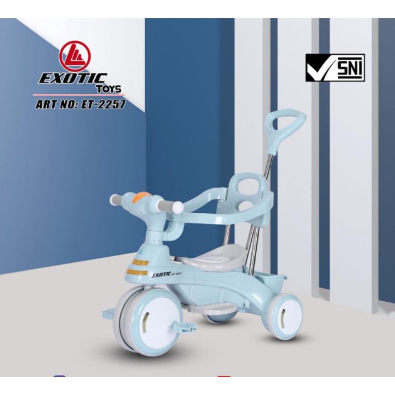 Exotic tricycle ET-2257 - sepeda roda 3 roda karet