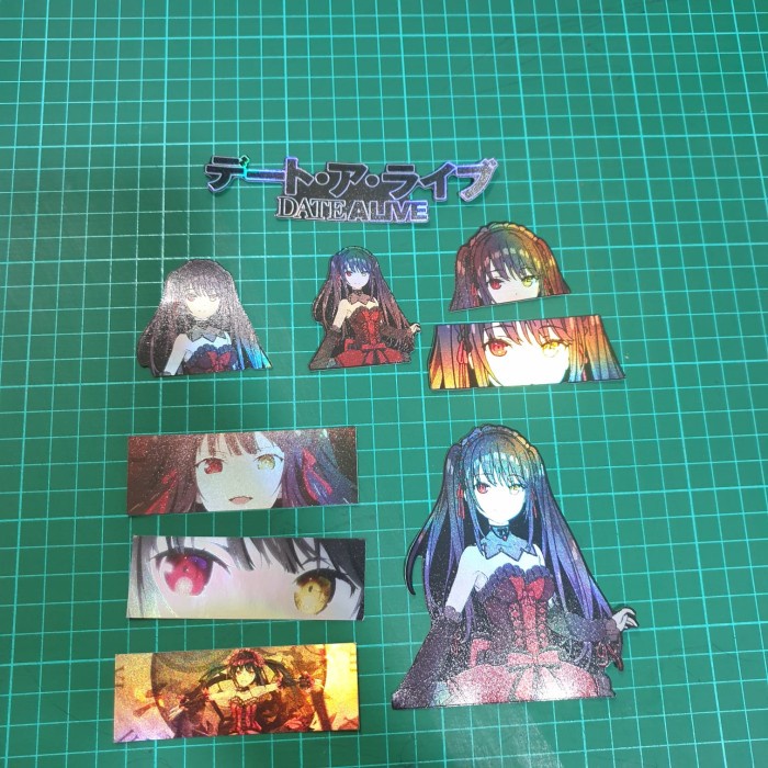 

Sticker Hologram Anime - PSH1040 - Date Alive Kurumi Tokisaki Set 9pcs