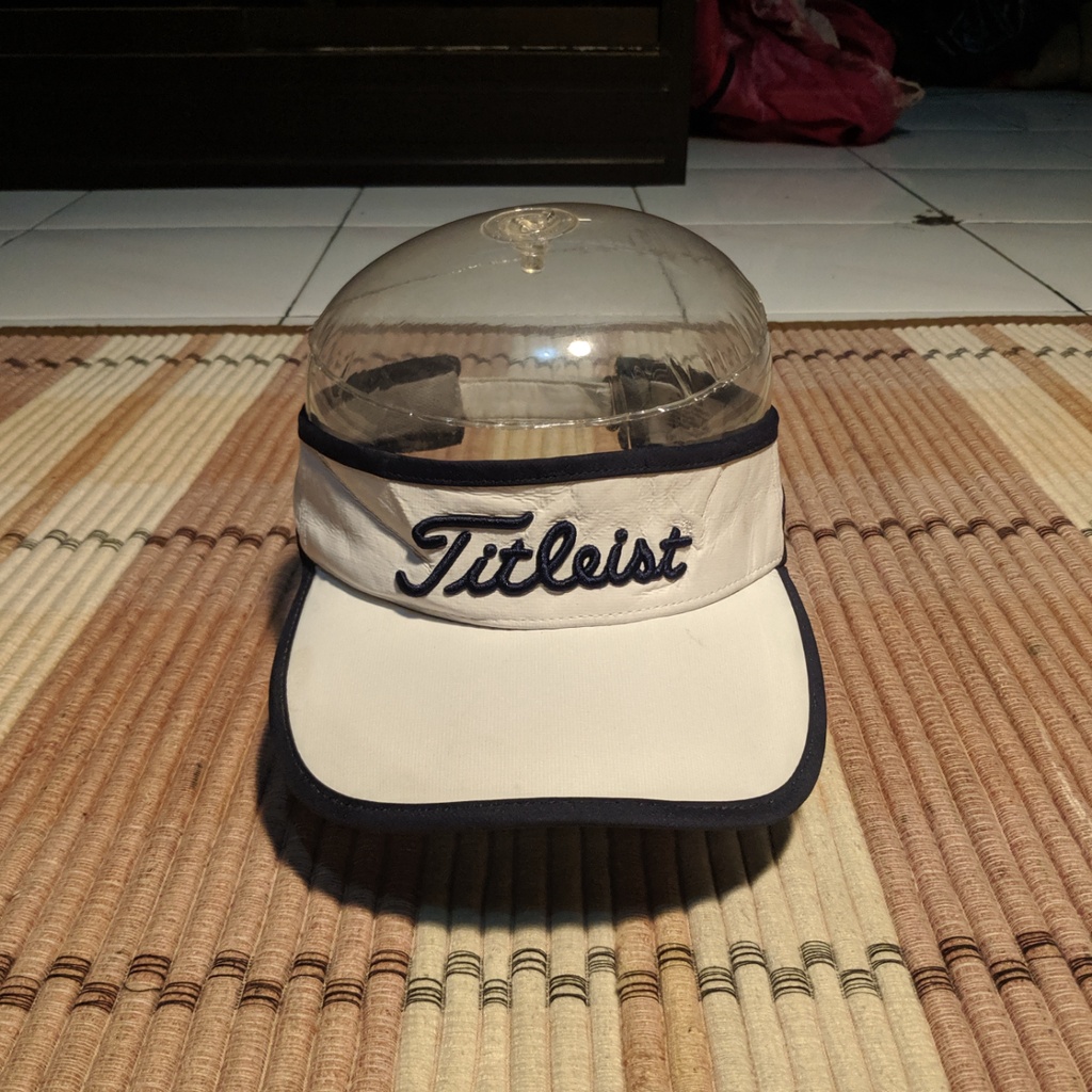 Topi Visor Golf TITLEIST GOLF Cap Putih Original Second Preloved
