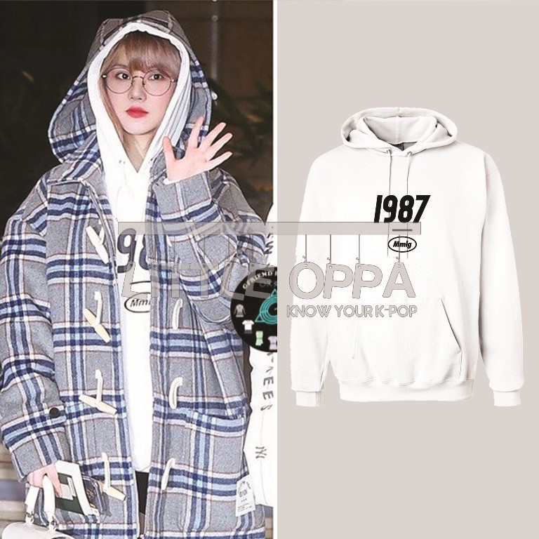 IDOL FASHION GFRIEND EUNHA 1987 MMLG WHITE HOODIE