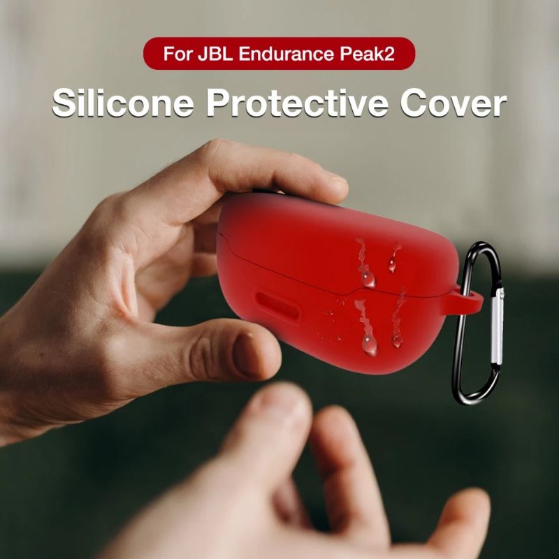 Case Casing Silicon Protective JBL Endurance Peak 2 / JBL Peak 2 Tws + Carabiner