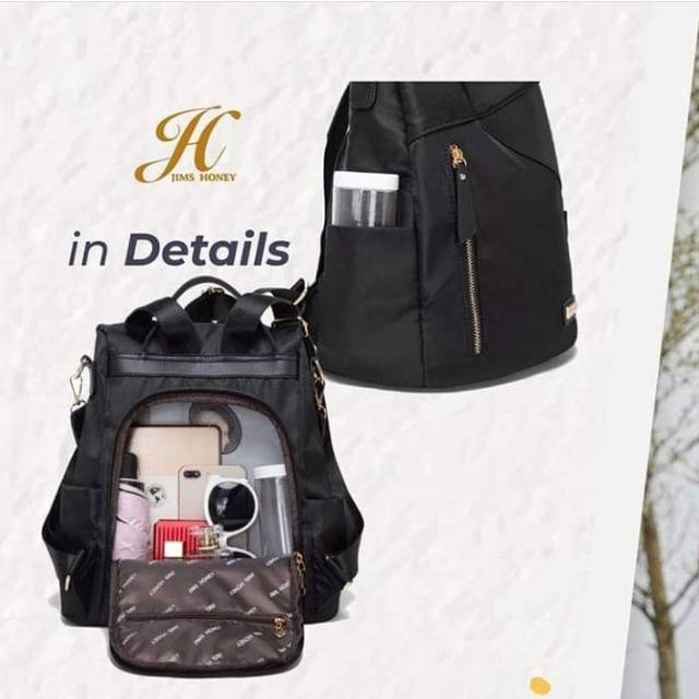 Zoe backpack jimshoney tas ransel import