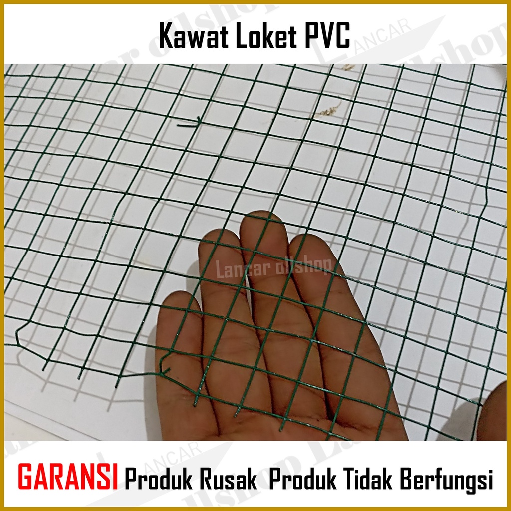 KAWAT LOKET PVC HIJAU 1/2 ANTI KARAT