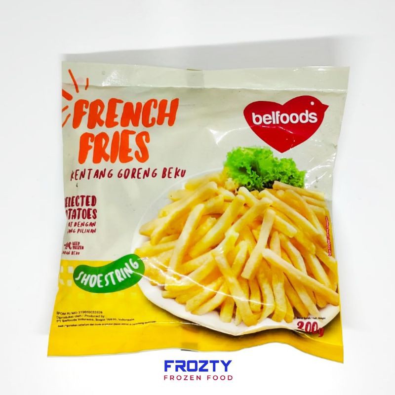 Belfoods french fries shoestring 200gr kentang goreng 200 gr,belfood kentang goreng 500gr