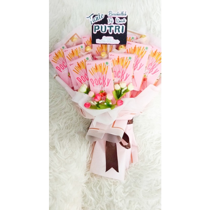 

KHOUSE Buket snack Bouquet Snack coklat Pocky buket wisuda buket hadiah