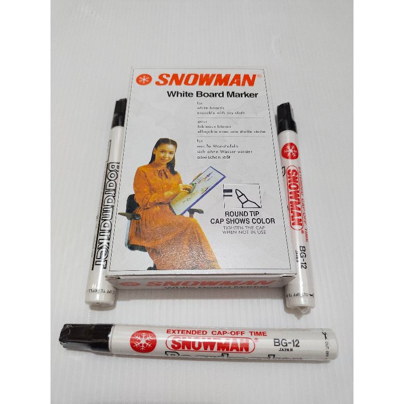 

Spidol WhiteBoard Marker SNOWMAN Sepidol Whiteboard Spidol Boardmarker Spidol Marker Alat Tulis