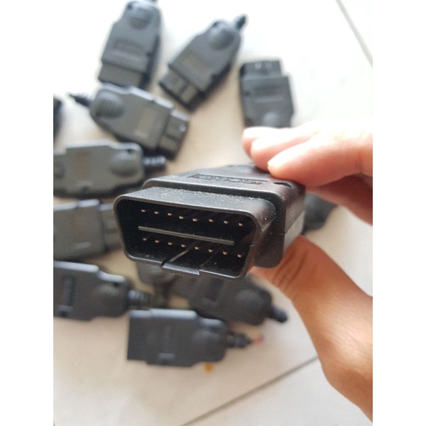 Soket OBD 2 Mobil 16 PIN bisa untuk modifikasi scanner motor ke mobil