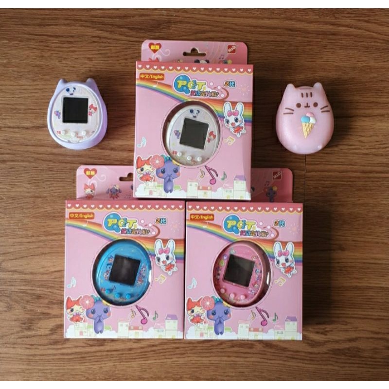 READY STOCK Tamagotchi Qpet English Layar Warna
