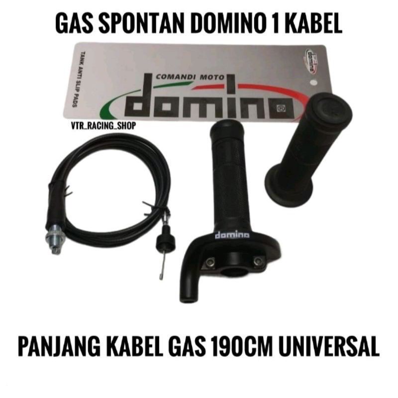 gas spontan domino metic 1 kabel 190cm universal semua motor metic mio,beat,nmax,aerox,honda yamaha